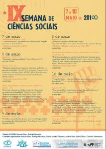 IX Semana de Ciencias Sociais 2018